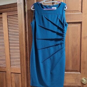 Calvin Klein Teal Sleeveless Dress